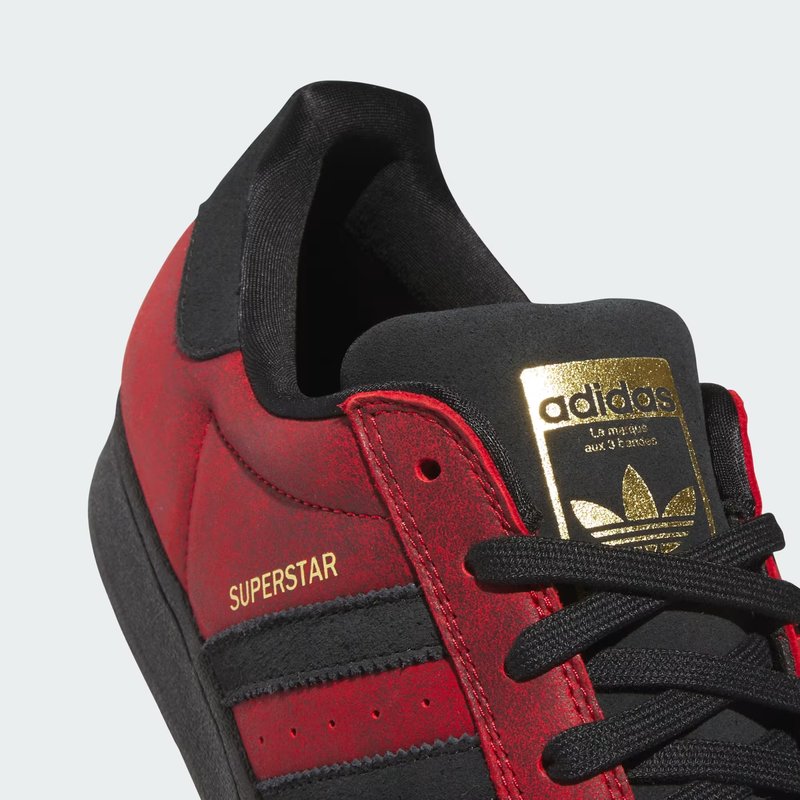 ADIDAS SB(アディダススケートボーディング)/ SUPERSTAR ADV -BETTER SCARLET/CORE BLACK/GOLD MATALLIC-