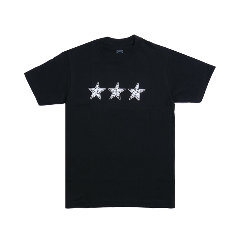 ANGELIC REPORT(エンジェリック リポート)/ 3 STAR SKULLS TEE -BLACK-