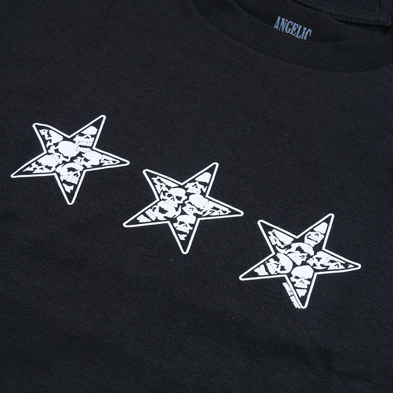 ANGELIC REPORT(エンジェリック リポート)/ 3 STAR SKULLS TEE -BLACK-