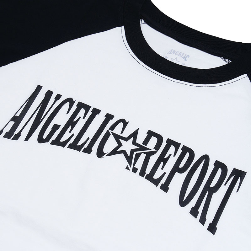 ANGELIC REPORT(エンジェリック リポート)/ LOGO RAGLAN TEE -WHITE-