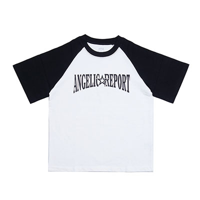 ANGELIC REPORT(エンジェリック リポート)/ LOGO RAGLAN TEE -WHITE-