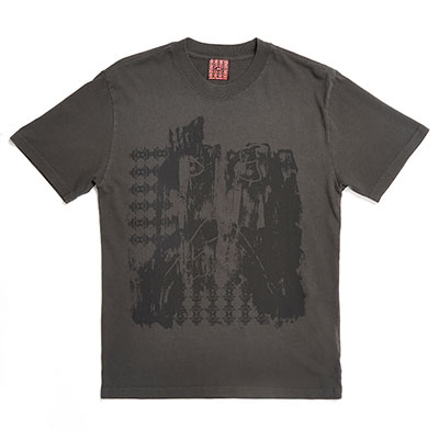 AWIDES/ MELTED T-SHIRT -FADED COAL-