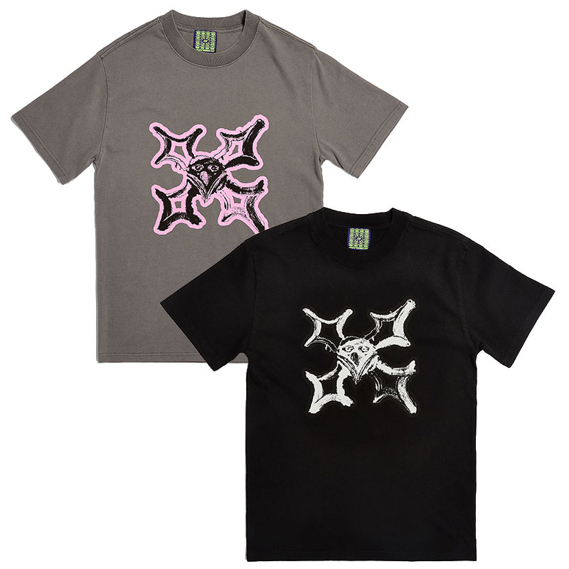 AWIDES/ SKULL T-SHIRT -2.COLOR-