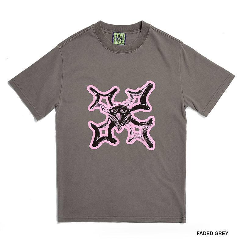 AWIDES/ SKULL T-SHIRT -2.COLOR-
