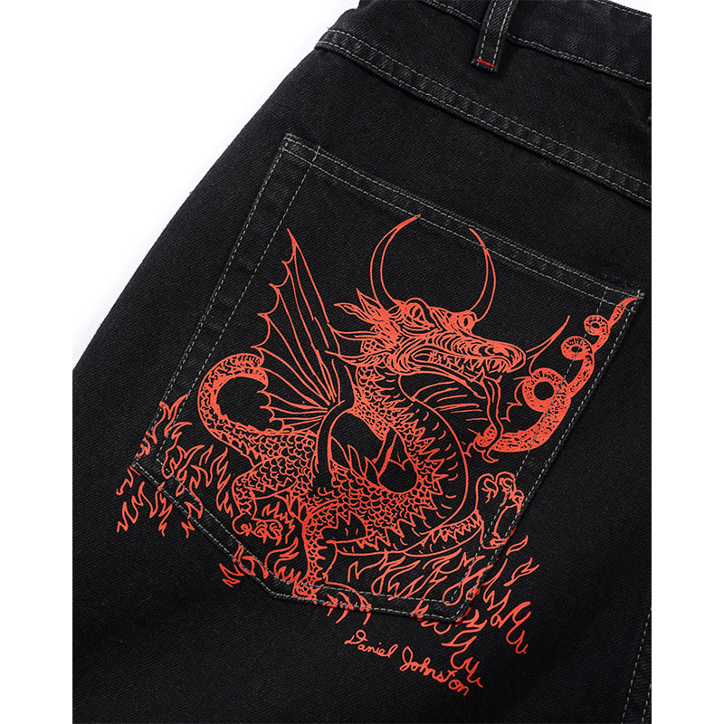 Butter Goods(バターグッズ)/ Dragon Denim Shorts -WASHED BLACK-