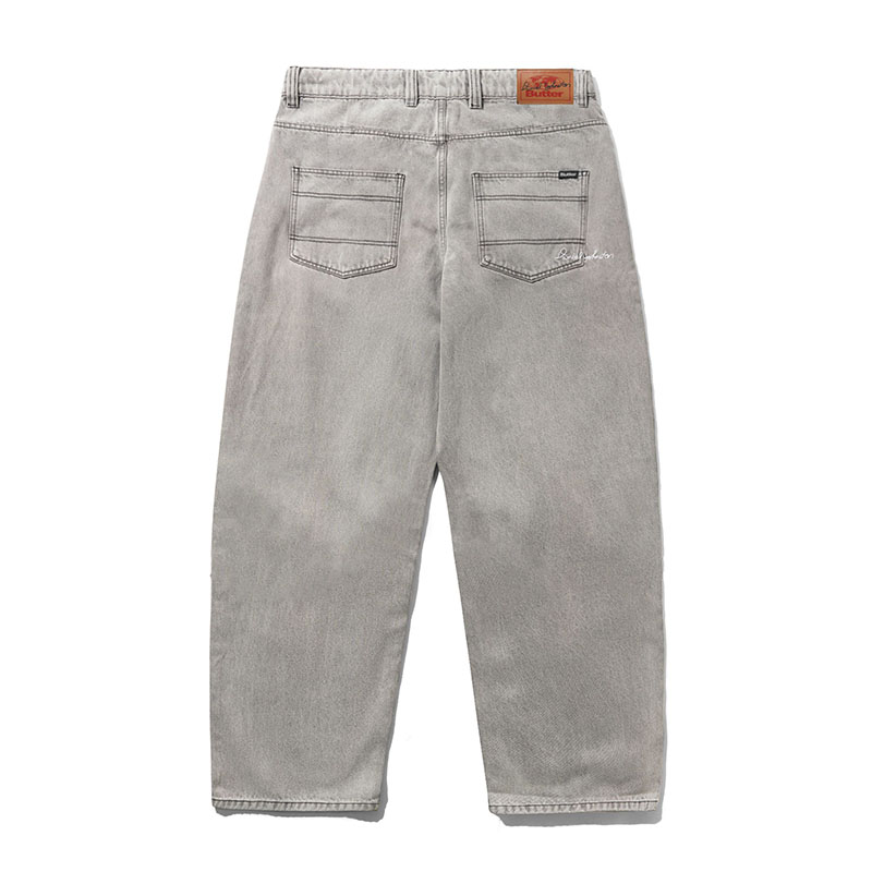 Butter Goods(バターグッズ)/ Boxing Denim Jeans -WASHED GREY-