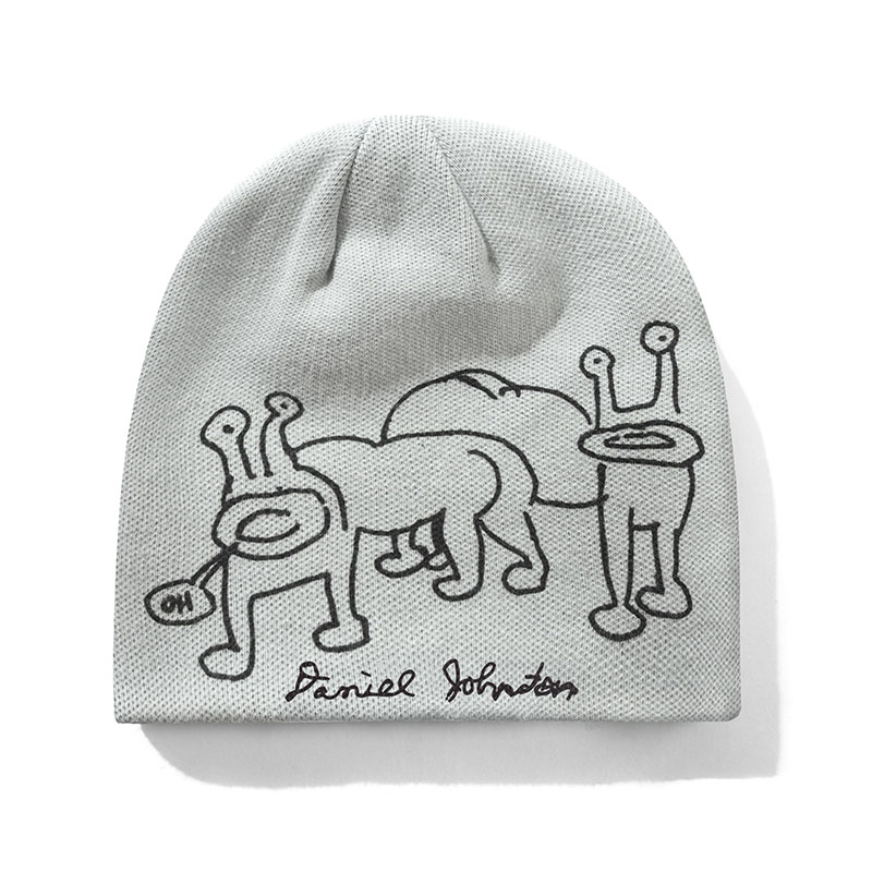 Butter Goods(バターグッズ)/ Frog Reversible Beanie -LIME/GREY-