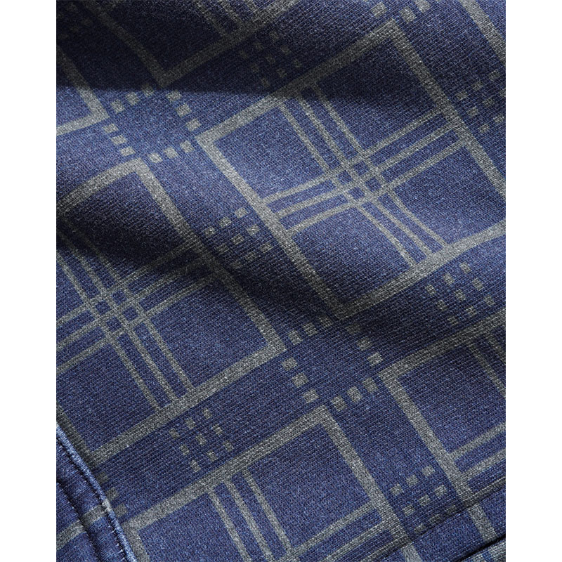 Butter Goods(バターグッズ)/ Amplify Zip-Thru Hood -WASHED NAVY PLAID-