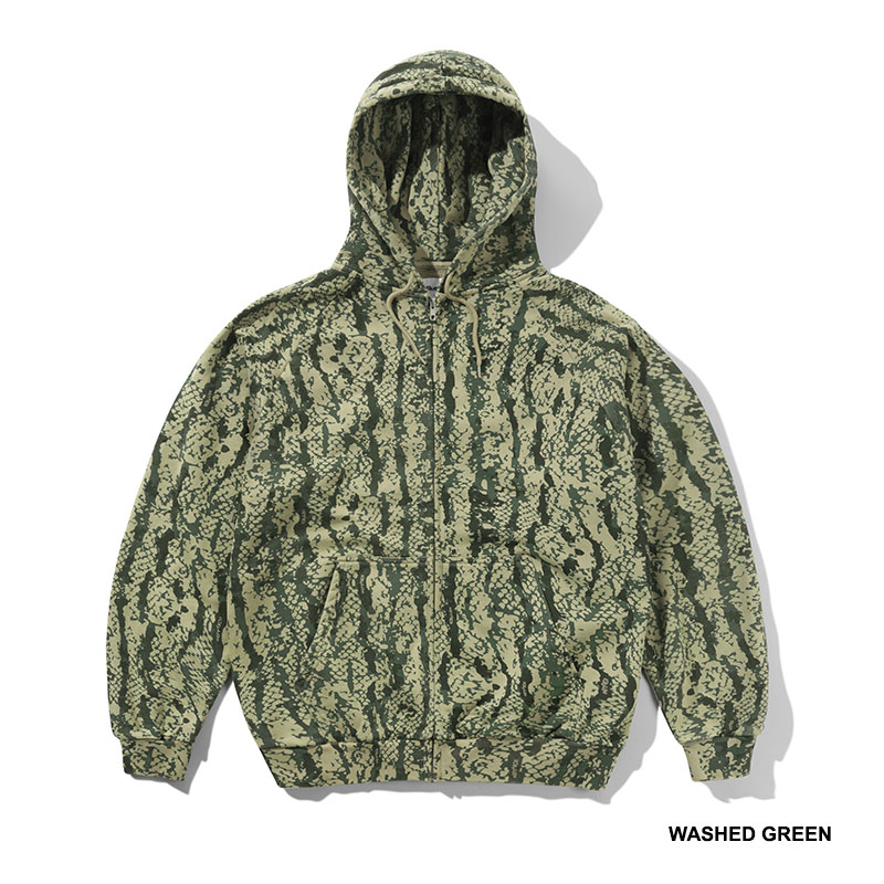 Butter Goods(バターグッズ)/ Lowland Camo Zip-Thru Hood -2COLOR-