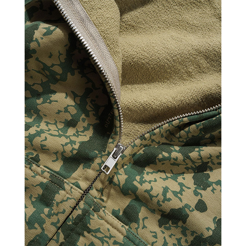 Butter Goods(バターグッズ)/ Lowland Camo Zip-Thru Hood -2COLOR-