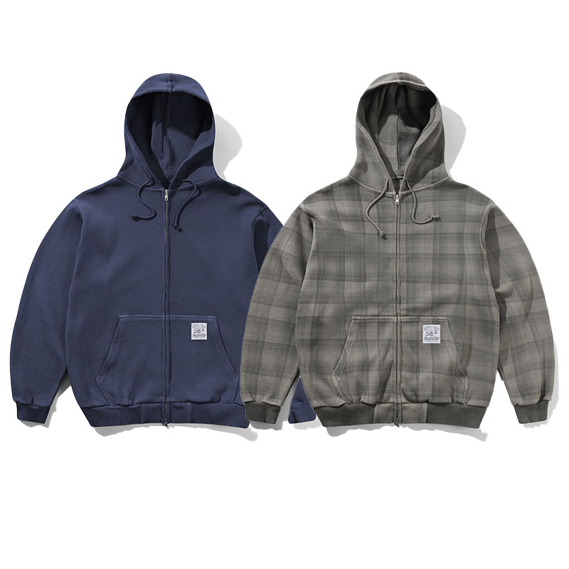 Butter Goods(バターグッズ)/ Waffle Zip-Thru Hood -2COLOR-