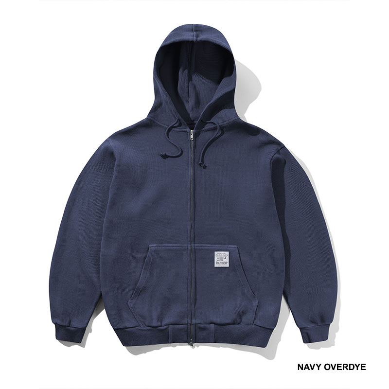 Butter Goods(バターグッズ)/ Waffle Zip-Thru Hood -2COLOR-