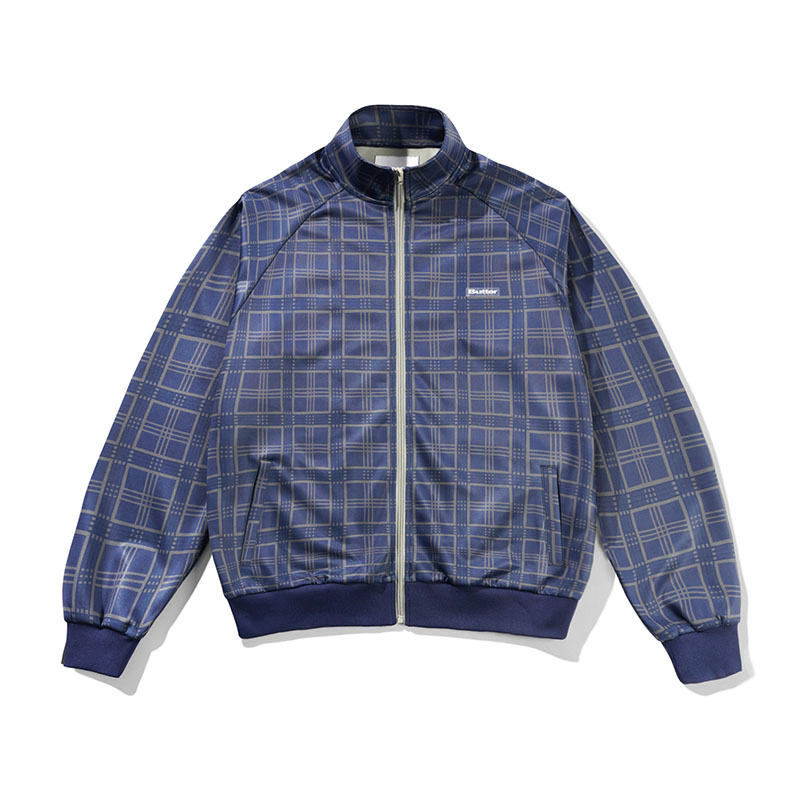 Butter Goods(バターグッズ)/ Tricot Jacket -NAVY PLAID-