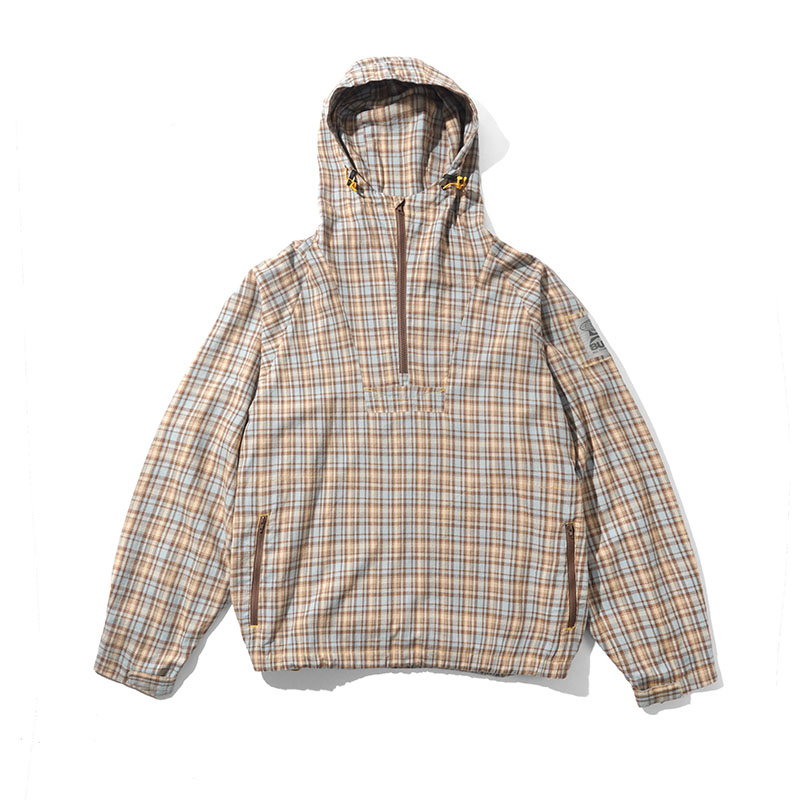 Butter Goods(バターグッズ)/ Plaid Equipment Anorak -SKY/TAN-