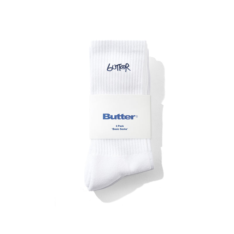 Butter Goods(バターグッズ)/ 3-Pack Basic Socks -2.COLOR-