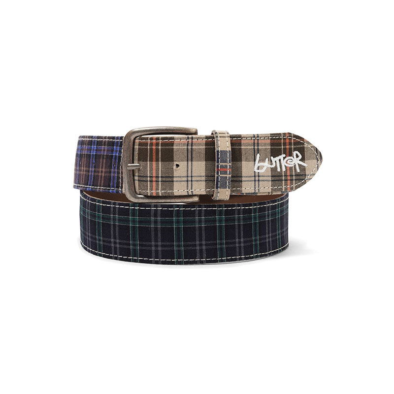 Butter Goods(バターグッズ)/ Plaid Belt -PATCHWORK PLAID-