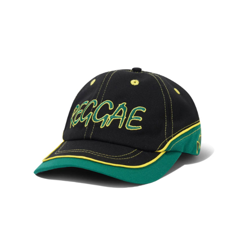 Butter Goods(バターグッズ)/ Dub 6 Panel Cap -BLACK/GREEN-
