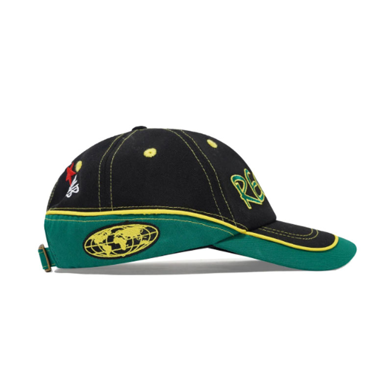 Butter Goods(バターグッズ)/ Dub 6 Panel Cap -BLACK/GREEN-