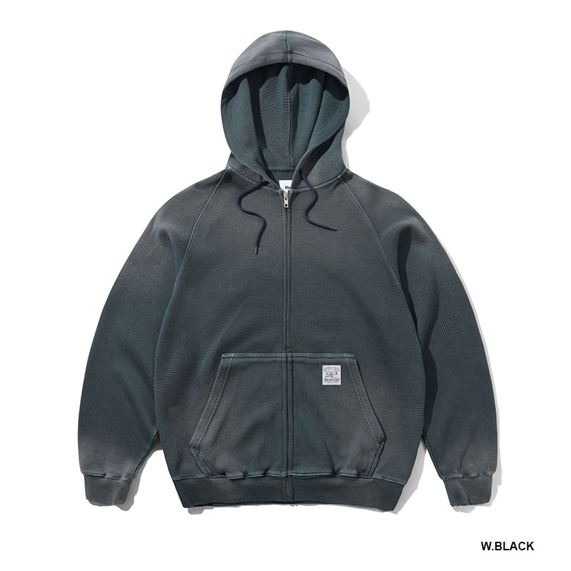 Butter Goods(バターグッズ)/ Faded Waffle Zip-Thru Hood -3.COLOR-