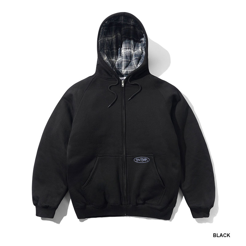Butter Goods(バターグッズ)/ Plaid Lined Zip-Thru Hood -2.COLOR-
