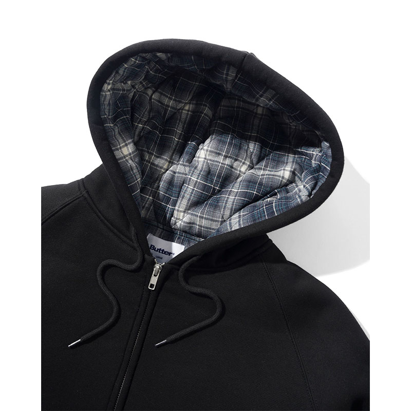 Butter Goods(バターグッズ)/ Plaid Lined Zip-Thru Hood -2.COLOR-
