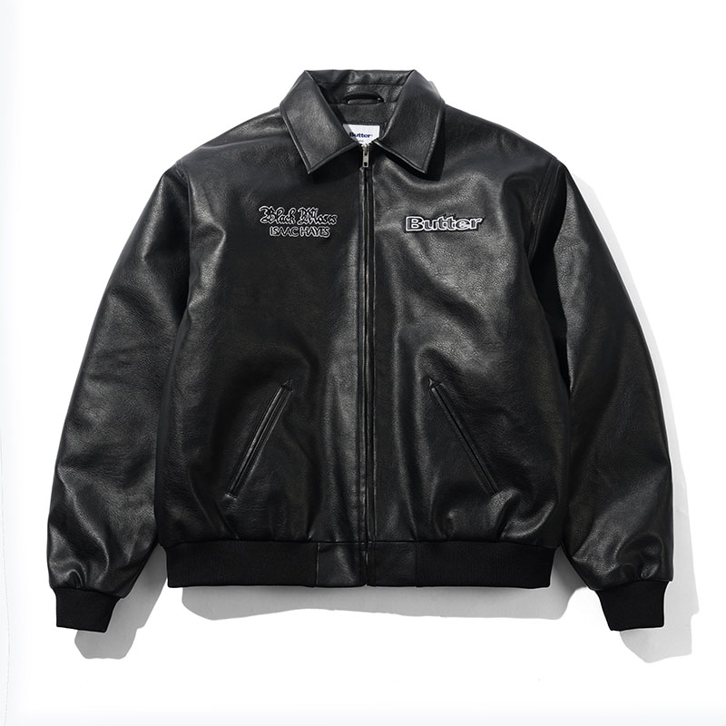 Butter Goods(バターグッズ)/ Isaac Hayes Bomber Jacket -BLACK-
