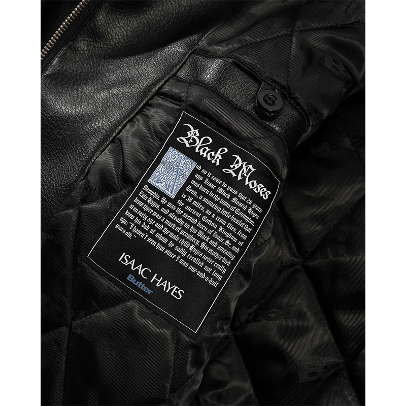 Butter Goods(バターグッズ)/ Isaac Hayes Bomber Jacket -BLACK-
