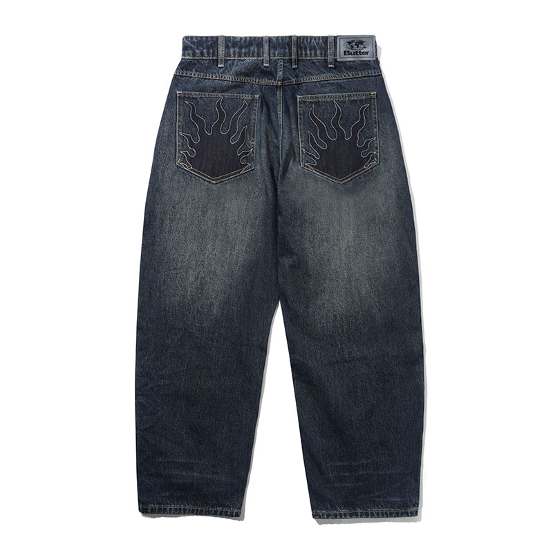 Butter Goods(バターグッズ)/ Solar Fade Denim Jeans -BLUE TINT RIPPLE-