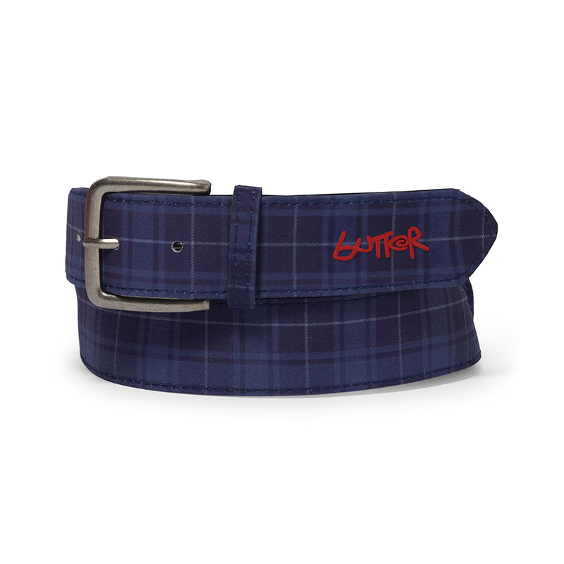 Butter Goods(バターグッズ)/ Plaid Belt -NAVY-