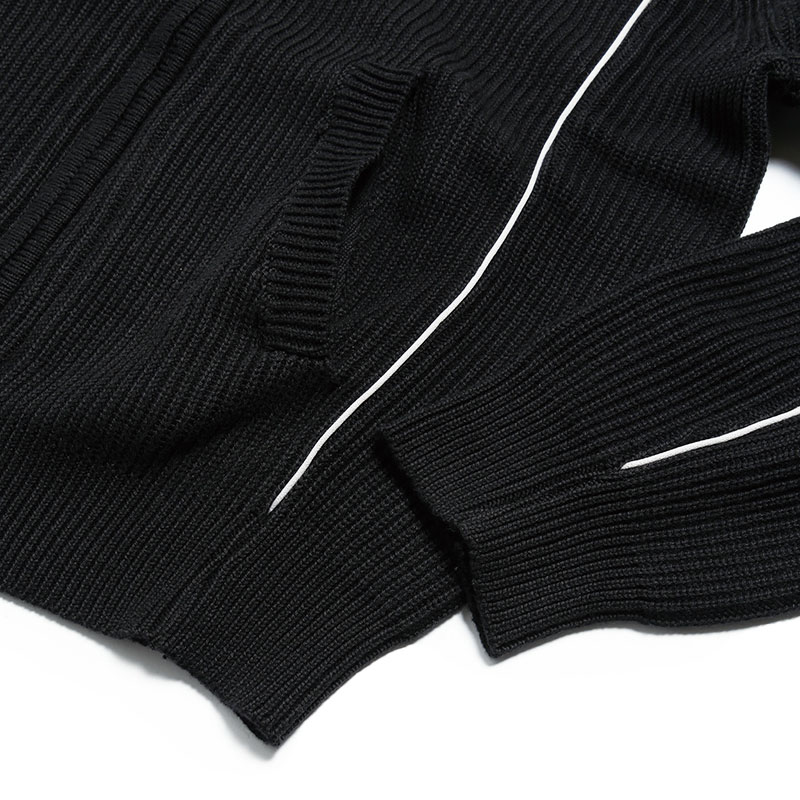 BUTTERGOODS(バターグッズ)/ Dougie Knit Zip-Thru Hood -BLACK-