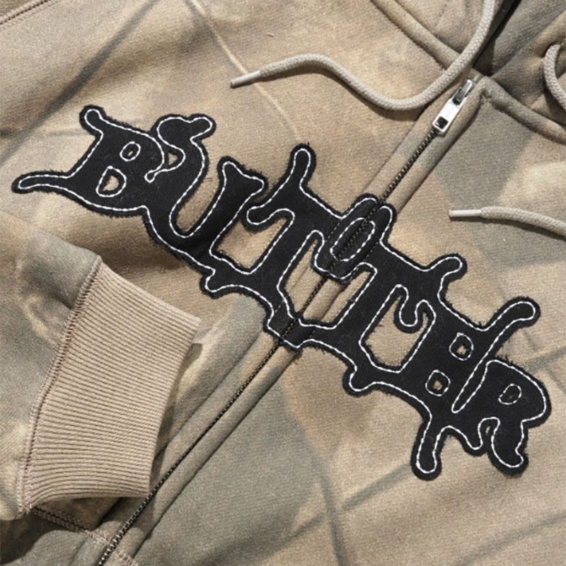 BUTTERGOODS(バターグッズ)/ Serif Zip-Thru Hood -Forest Camo-