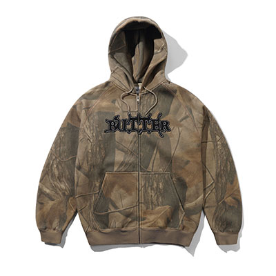 BUTTERGOODS(バターグッズ)/ Serif Zip-Thru Hood -Forest Camo-