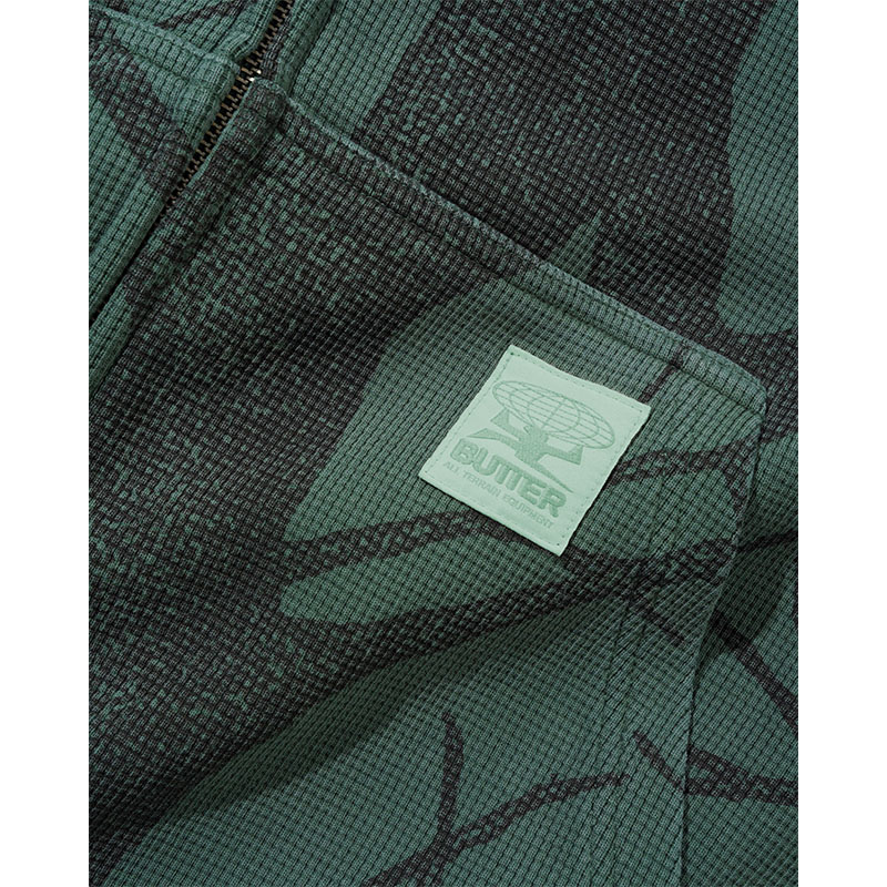 BUTTERGOODS(バターグッズ)/ Bleach Waffle Zip-Thru Hood -BRANCH CAMO-