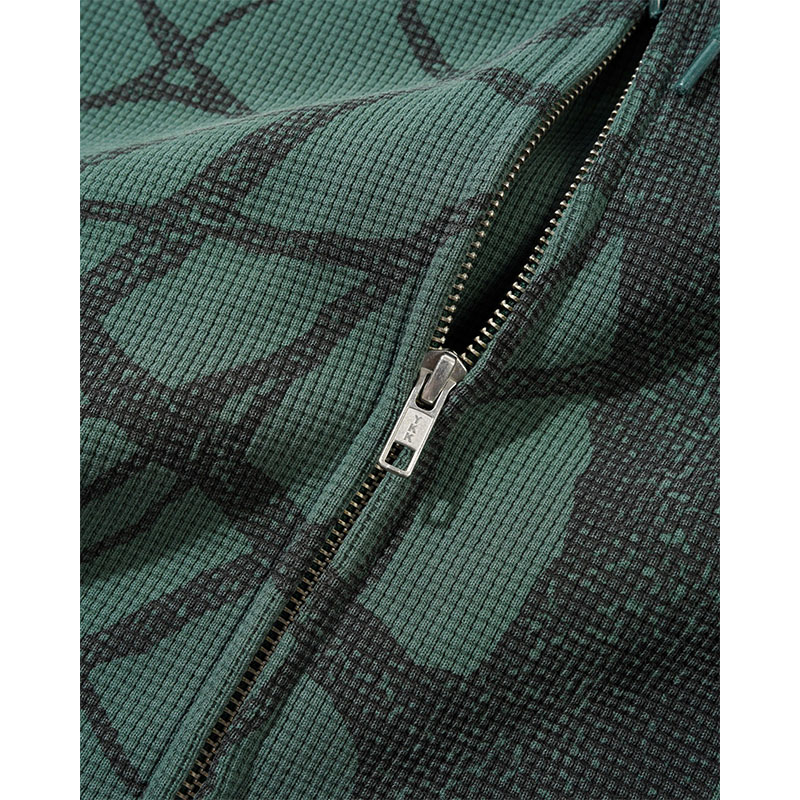 BUTTERGOODS(バターグッズ)/ Bleach Waffle Zip-Thru Hood -BRANCH CAMO-