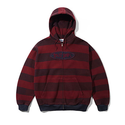 BUTTERGOODS(バターグッズ)/ Tide Waffle Zip-Thru Hood -RED STRIPE-