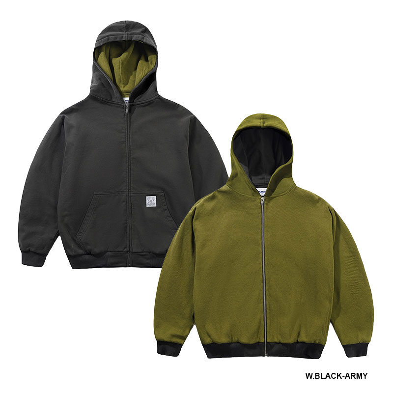 BUTTERGOODS(バターグッズ)/ Reversible Waffle Zip-Thru Hood -2.COLOR-