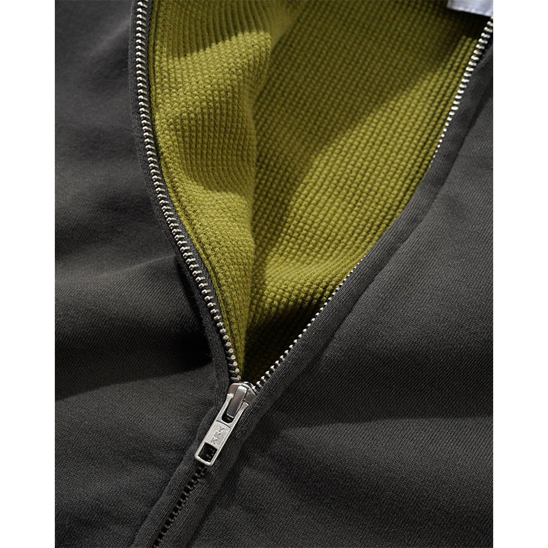 BUTTERGOODS(バターグッズ)/ Reversible Waffle Zip-Thru Hood -2.COLOR-