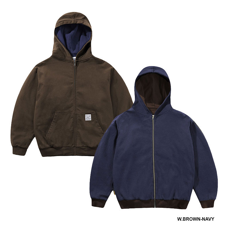 BUTTERGOODS(バターグッズ)/ Reversible Waffle Zip-Thru Hood -2.COLOR-