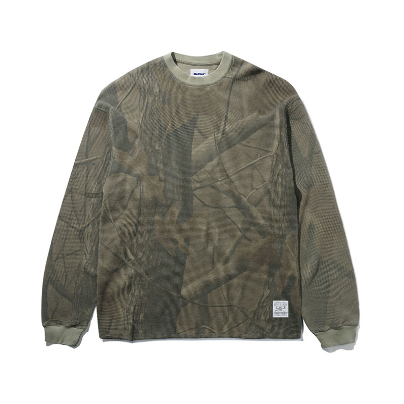BUTTERGOODS(バターグッズ)/ Thermal L/S Top -FOREST CAMO-