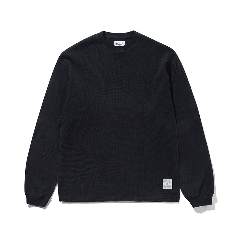 BUTTERGOODS(バターグッズ)/ Thermal L/S Top -BLACK-