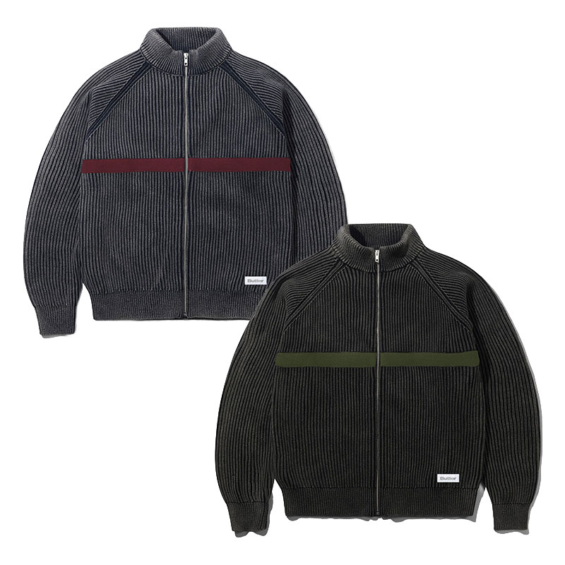 BUTTERGOODS(バターグッズ)/ Bleach Zip-Thru Knit -2.COLOR-