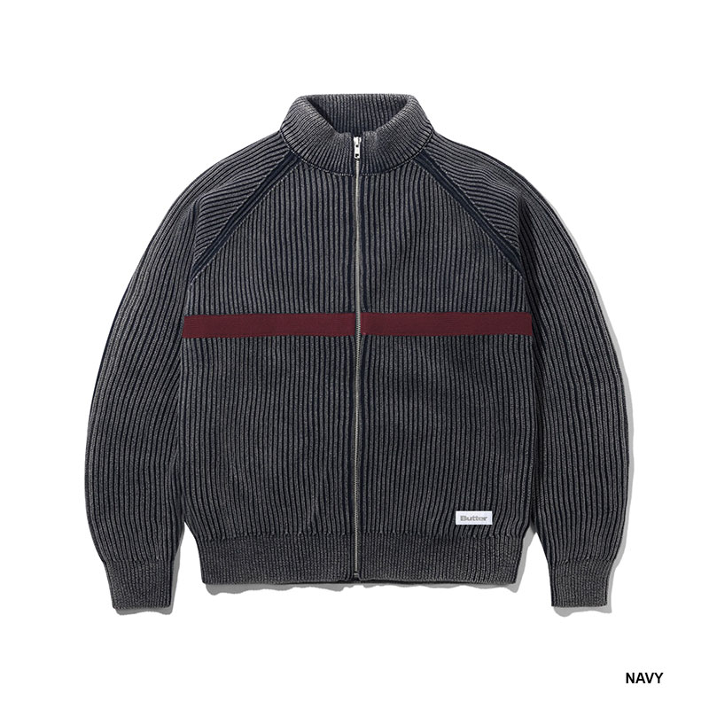 BUTTERGOODS(バターグッズ)/ Bleach Zip-Thru Knit -2.COLOR-