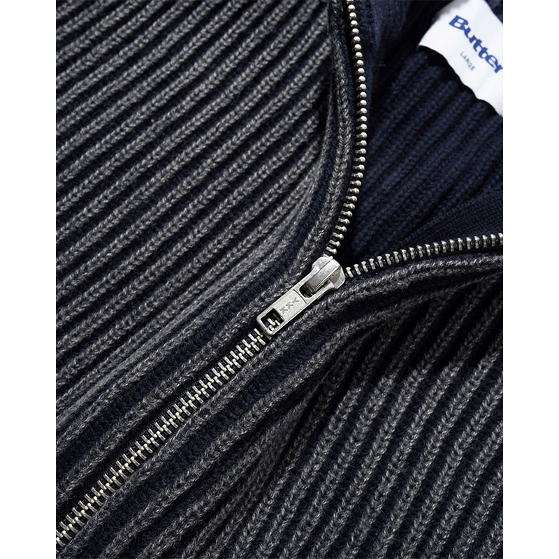 BUTTERGOODS(バターグッズ)/ Bleach Zip-Thru Knit -2.COLOR-