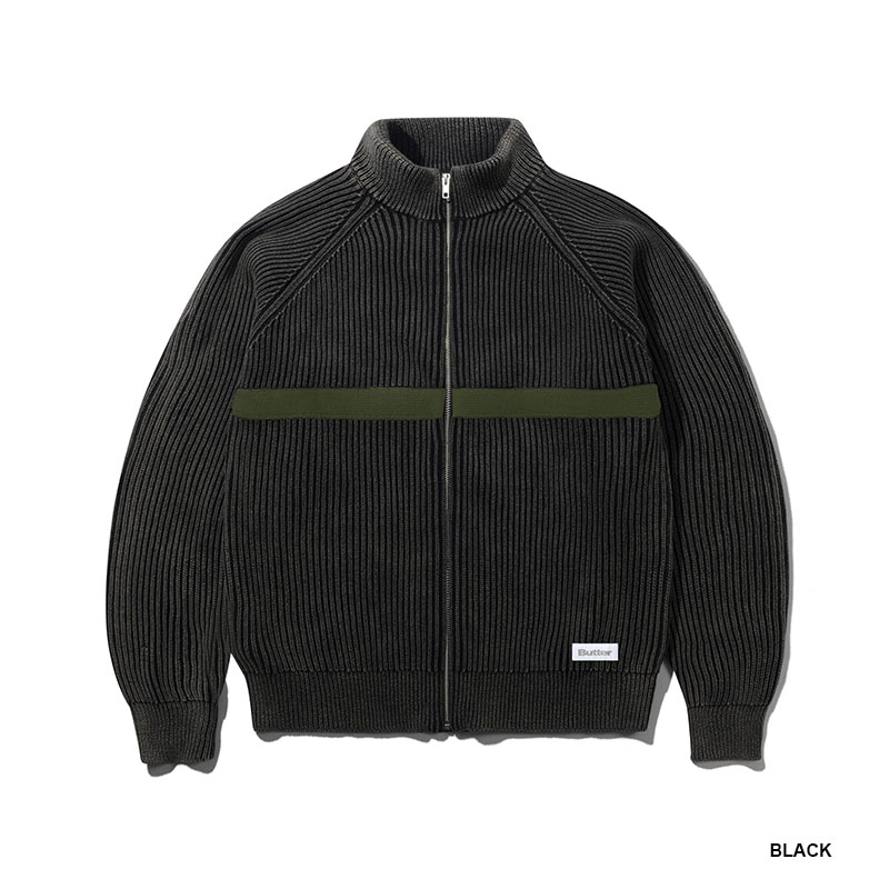 BUTTERGOODS(バターグッズ)/ Bleach Zip-Thru Knit -2.COLOR-