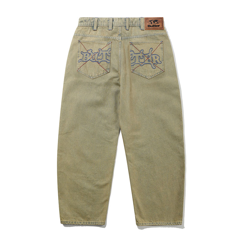 BUTTERGOODS(バターグッズ)/ Serif Baggy Denim Jeans -SUNFADE BLUE-