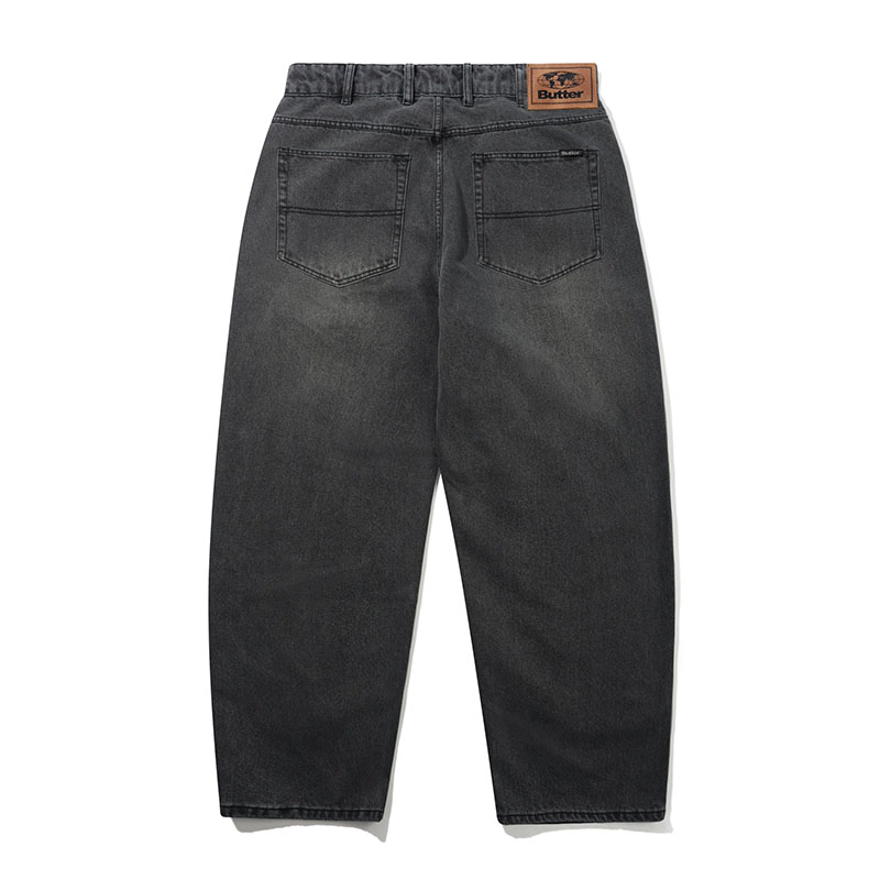 BUTTERGOODS(バターグッズ)/ Baggy Denim Jeans -W.BLACK-