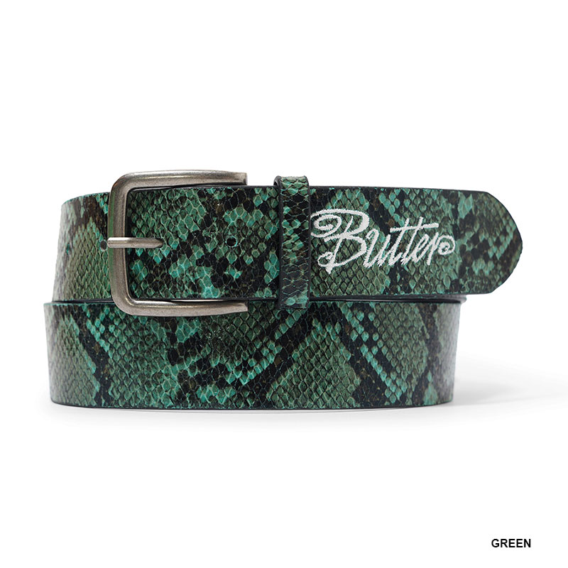 BUTTERGOODS(バターグッズ)/ Snake Skin Belt -2.COLOR-