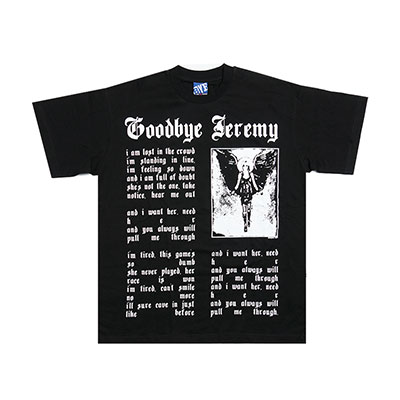 BYE JEREMY(バイジェレミー)/ ANGELA T-SHIRT -BLACK-