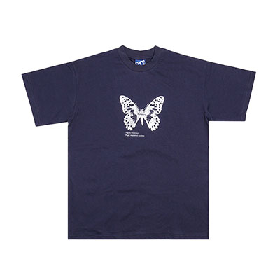 BYE JEREMY(バイジェレミー)/ BUTTERFLY T-SHIRT -NAVY-