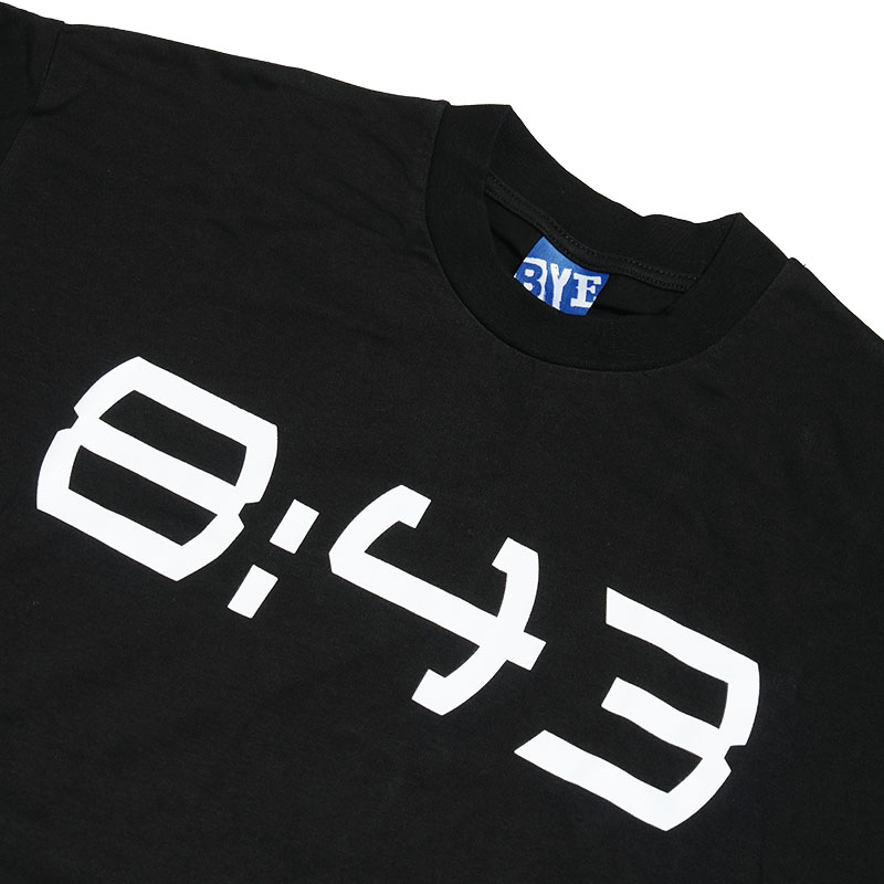 BYE JEREMY(バイジェレミー)/ O'CLOCK T-SHIRT -BLACK-